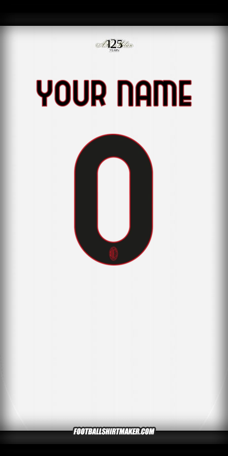Jersey AC Milan 2024/2025 II -  your name - 0