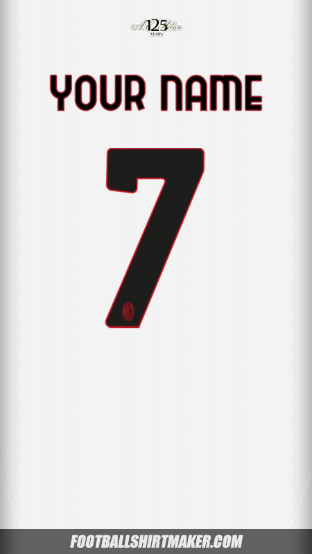 AC Milan 2024/2025 II shirt number 7 your name