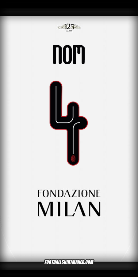 Maillot AC Milan Cup 2024/2025 Extérieur -  nom - 4