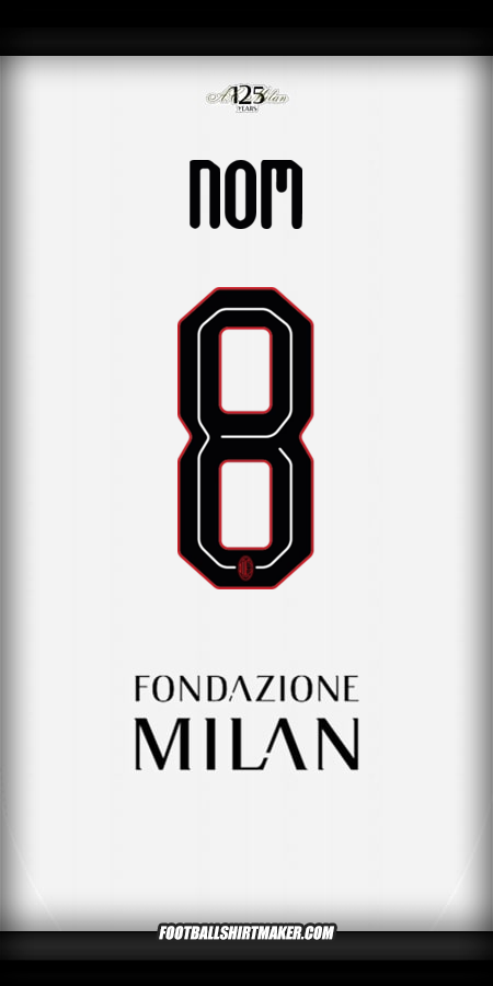 Maillot AC Milan Cup 2024/2025 Extérieur -  nom - 8