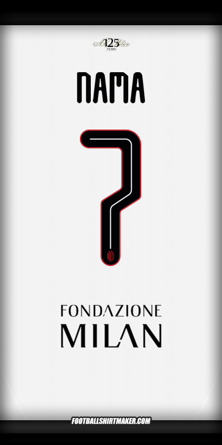 Jersey AC Milan Cup 2024/2025 Alternatif -  nama - 7