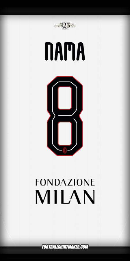 Jersey AC Milan Cup 2024/2025 Alternatif -  nama - 8