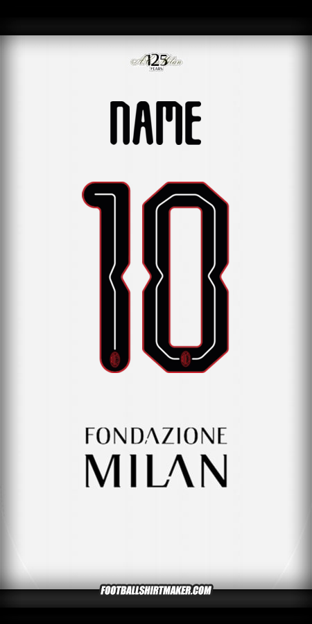 Trikot AC Milan Cup 2024/2025 Auswärts -  name - 10