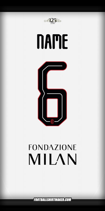 Trikot AC Milan Cup 2024/2025 Auswärts -  name - 6