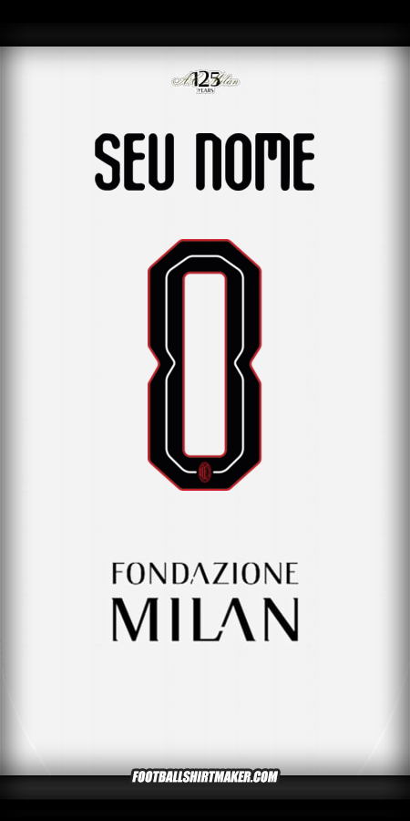 Camisa AC Milan 2024/2025 Cup II -  seu nome - 0