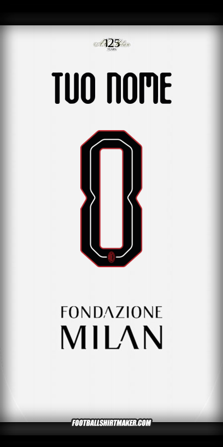 Maglia AC Milan 2024/2025 Cup II -  tuo nome - 0