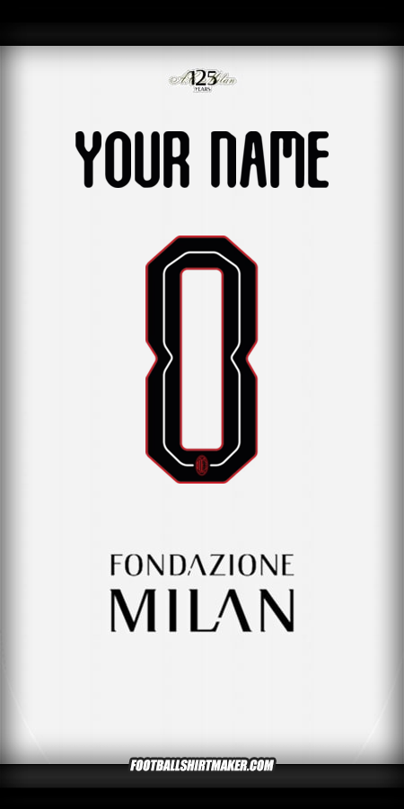 Shirt AC Milan 2024/2025 Cup II -  your name - 0