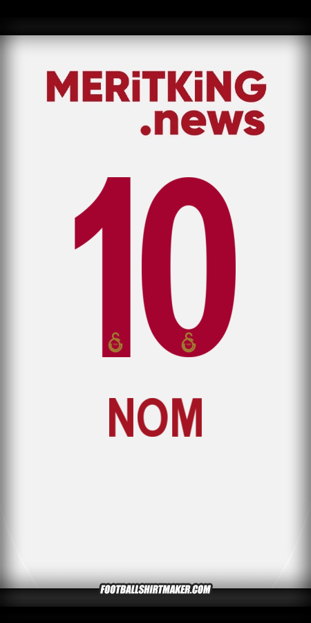 Maillot Galatasaray SK 2024/2025 Extérieur -  nom - 10