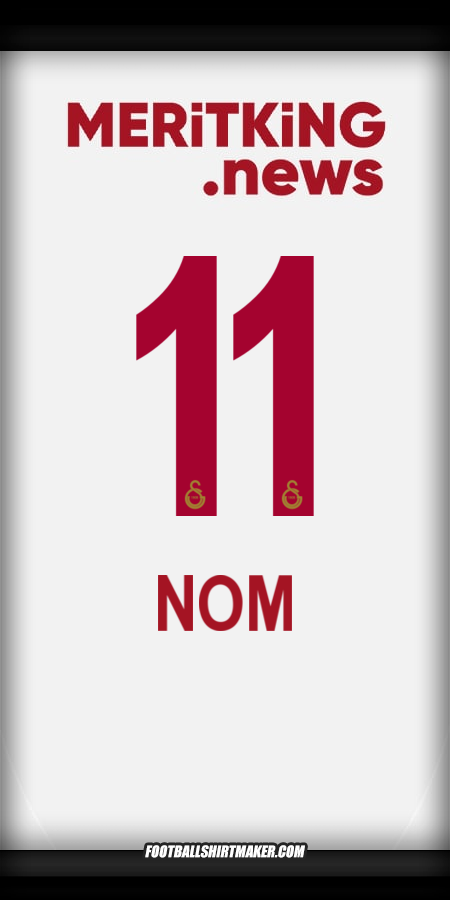 Maillot Galatasaray SK 2024/2025 Extérieur -  nom - 11