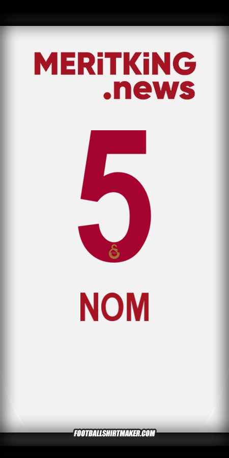Maillot Galatasaray SK 2024/2025 Extérieur -  nom - 5