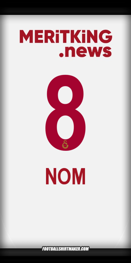 Maillot Galatasaray SK 2024/2025 Extérieur -  nom - 8