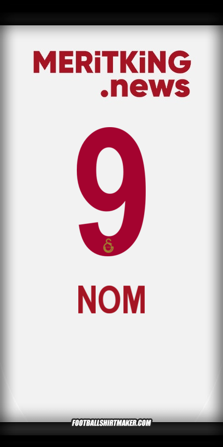 Maillot Galatasaray SK 2024/2025 Extérieur -  nom - 9