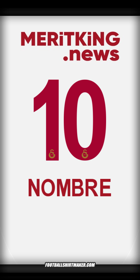 Jersey Galatasaray SK 2024/2025 Visita -  nombre - 10