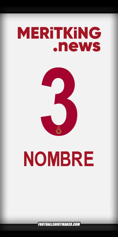 Jersey Galatasaray SK 2024/2025 Visita -  nombre - 3