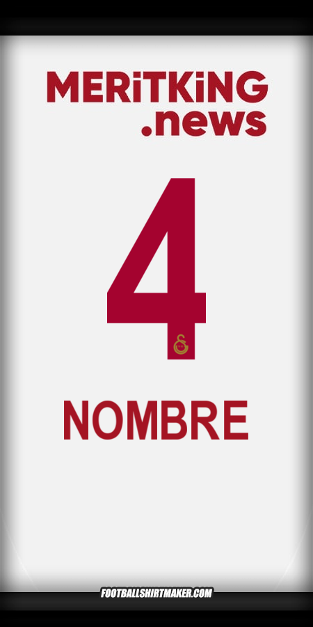 Jersey Galatasaray SK 2024/2025 Visita -  nombre - 4