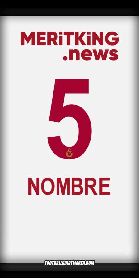 Jersey Galatasaray SK 2024/2025 Visita -  nombre - 5