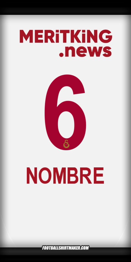 Jersey Galatasaray SK 2024/2025 Visita -  nombre - 6