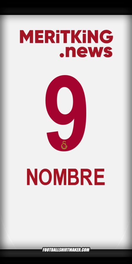 Jersey Galatasaray SK 2024/2025 Visita -  nombre - 9