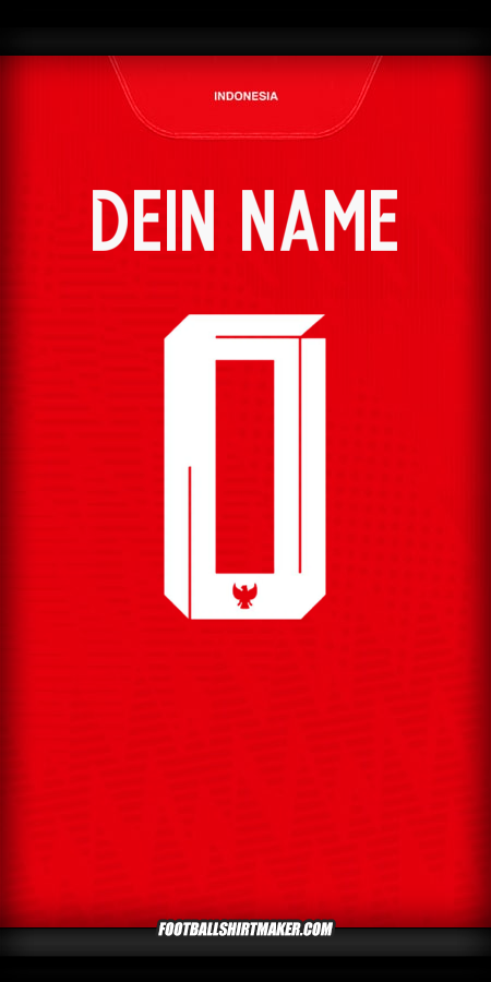 Trikot Indonesien 2024 -  dein name - 0