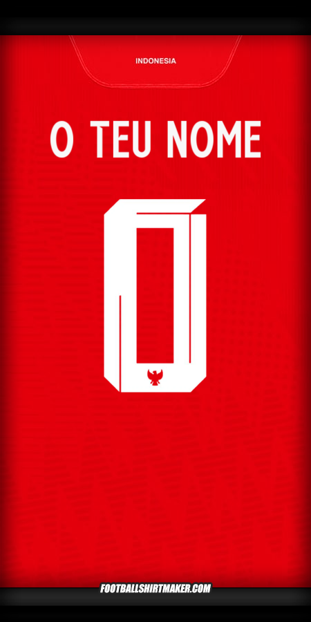 Camisola Indonésia 2024 -  o teu nome - 0