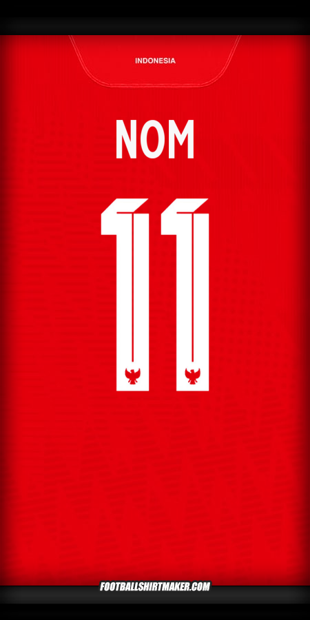 Maillot Indonésie 2024 -  nom - 11