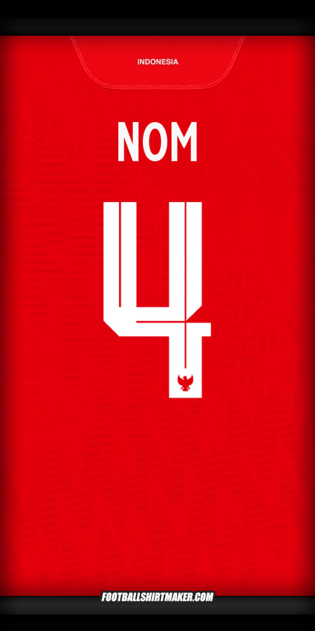 Maillot Indonésie 2024 -  nom - 4