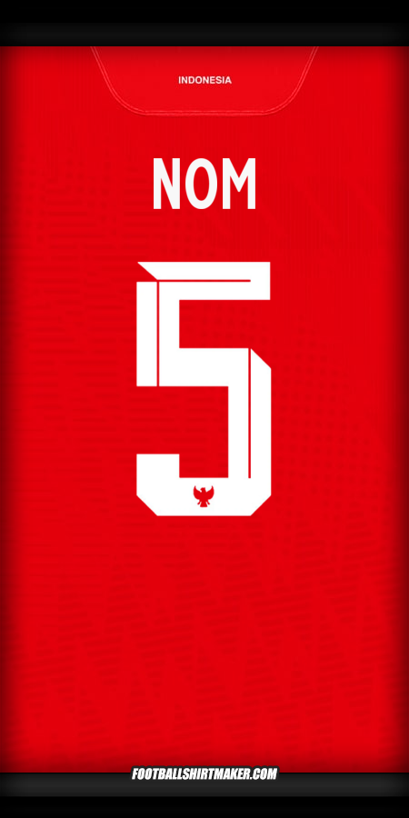 Maillot Indonésie 2024 -  nom - 5