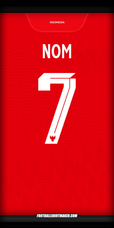 Maillot Indonésie 2024 -  nom - 7