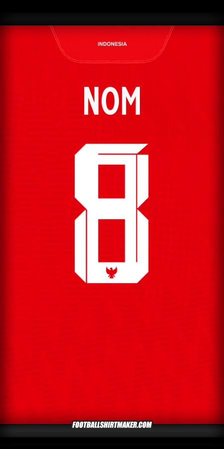 Maillot Indonésie 2024 -  nom - 8
