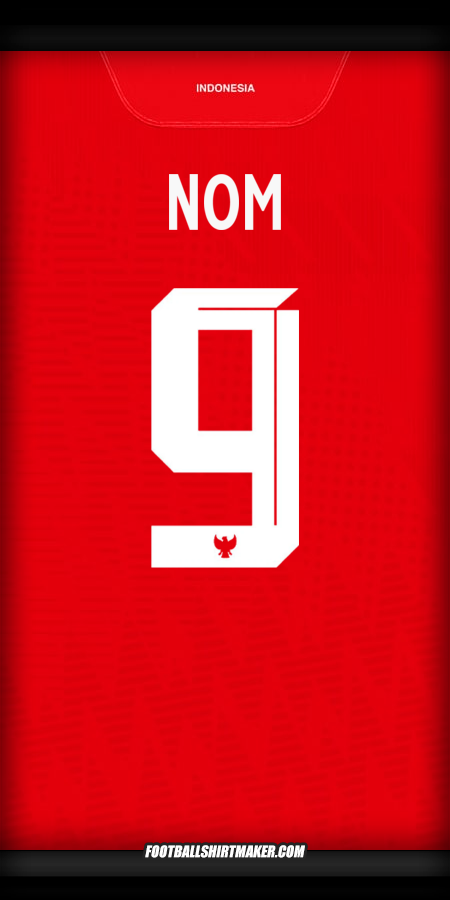 Maillot Indonésie 2024 -  nom - 9