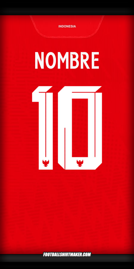 Jersey Indonesia 2024 -  nombre - 10