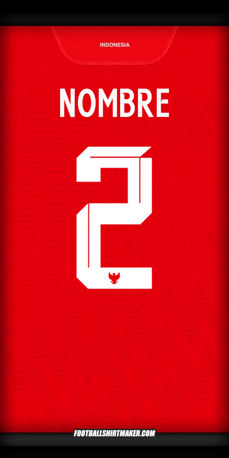 Camiseta Indonesia 2024 -  nombre - 2