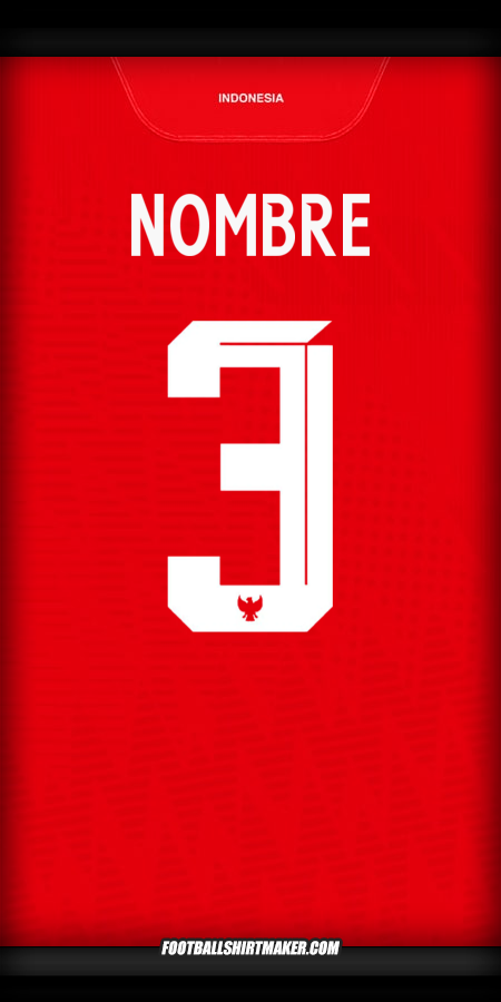 Jersey Indonesia 2024 -  nombre - 3