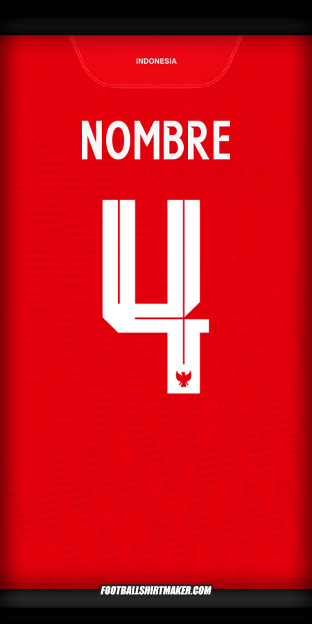 Jersey Indonesia 2024 -  nombre - 4