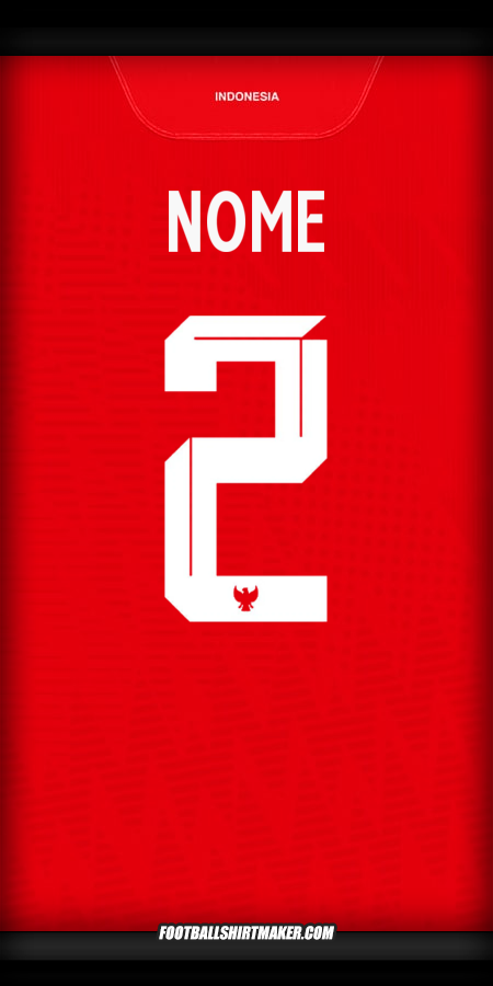 Camisa Indonésia 2024 -  nome - 2