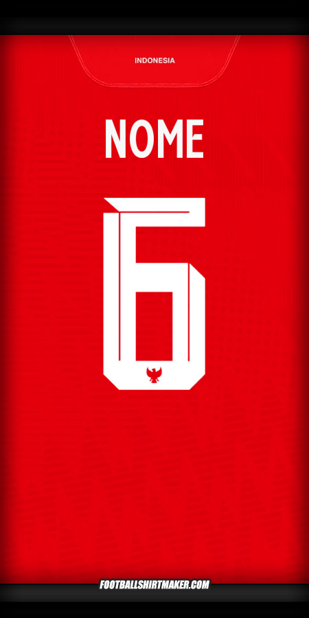 Camisa Indonésia 2024 -  nome - 6