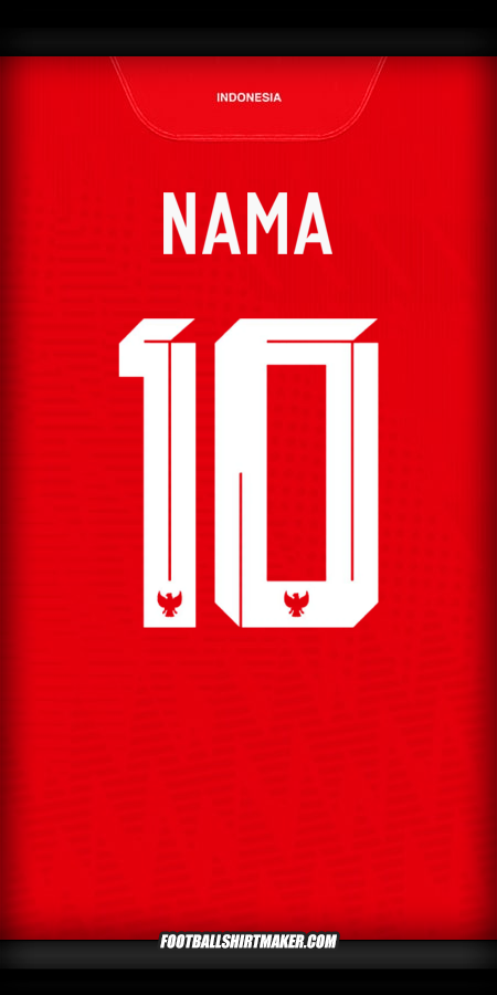 Jersey Indonesia 2024 -  nama - 10