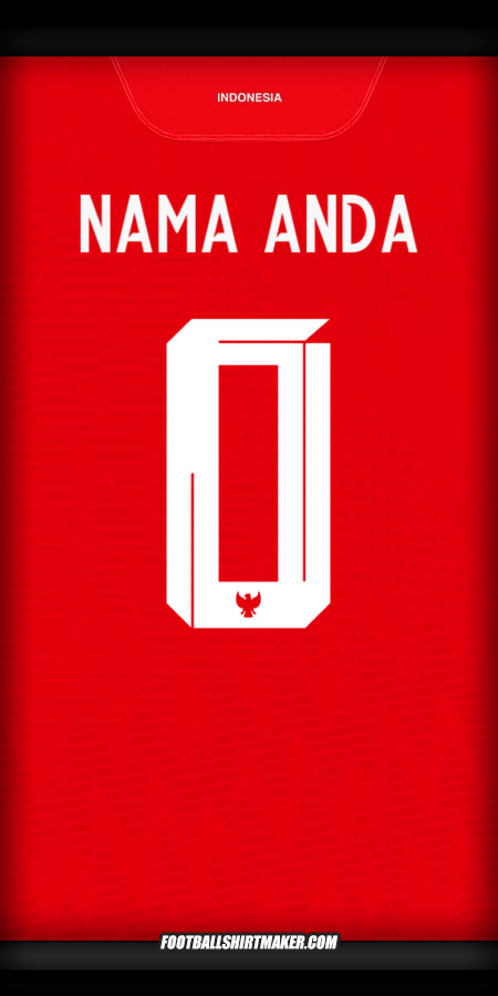 Jersey Indonesia 2024 -  nama anda - 0