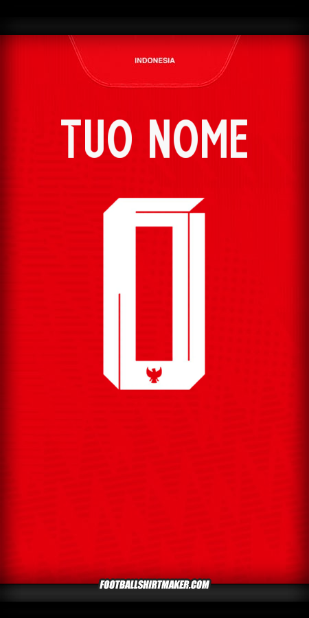 Maglia Indonesia 2024 -  tuo nome - 0