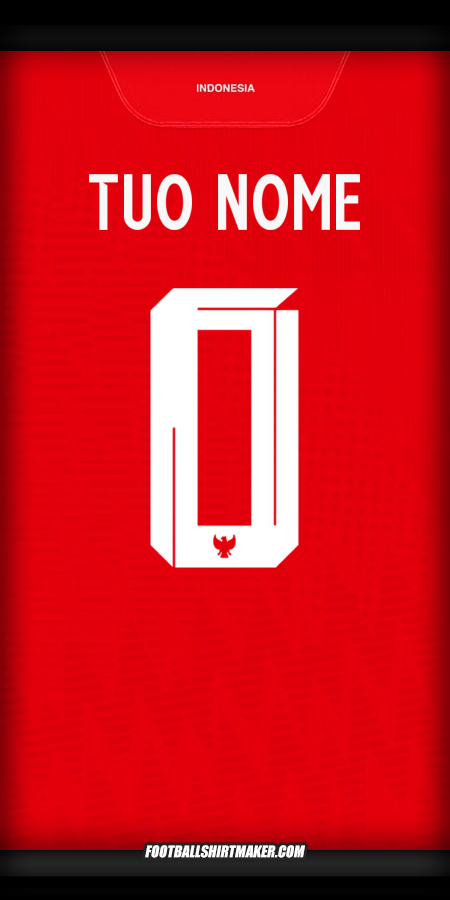 Maglia Indonesia 2024 -  tuo nome - 0