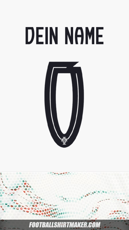 Trikot Portugal 2025 II -  dein name - 0