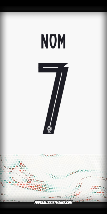 Maillot Portugal 2025 Extérieur -  nom - 7
