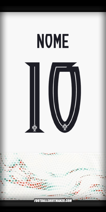 Maglia Portogallo 2025 Seconda -  nome - 10