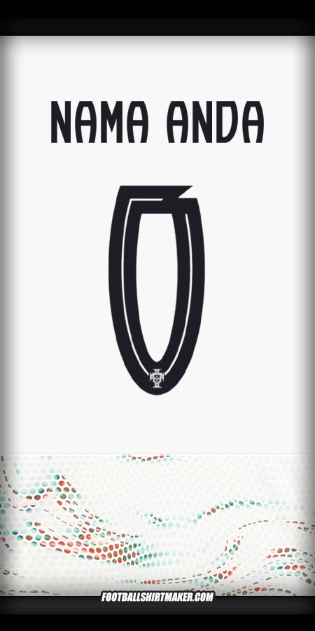 Jersey Portugal 2025 Alternatif -  nama anda - 0