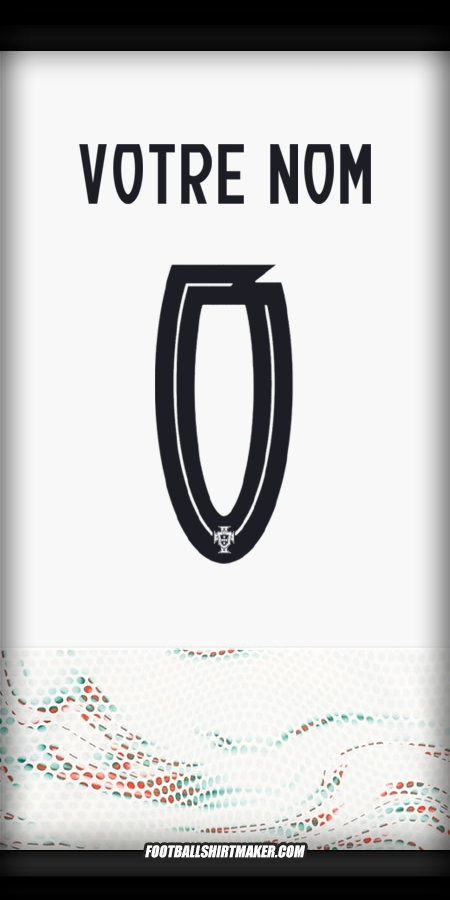 Maillot Portugal 2025 Extérieur -  votre nom - 0