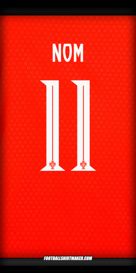 Maillot Portugal 2025 -  nom - 11