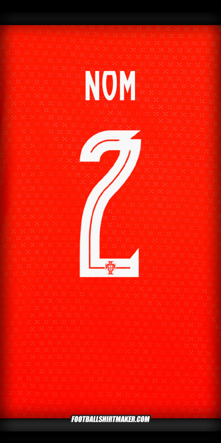 Maillot Portugal 2025 -  nom - 2
