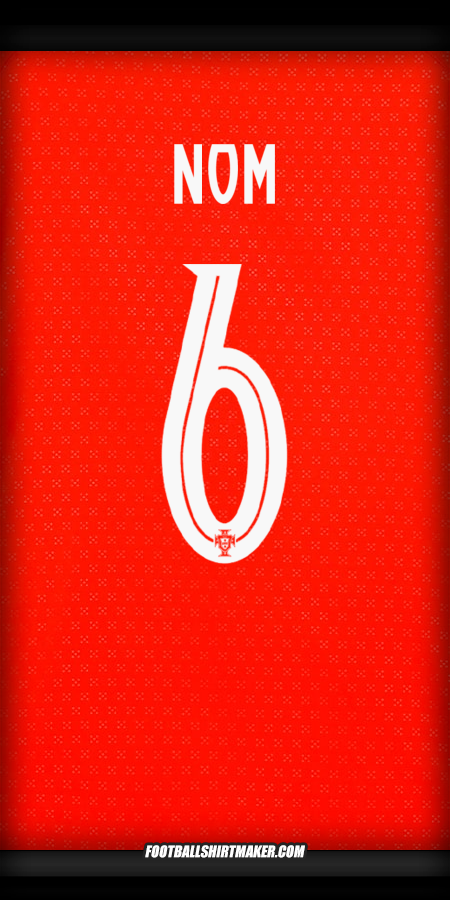 Maillot Portugal 2025 -  nom - 6