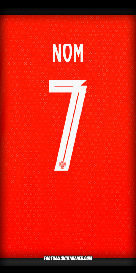 Maillot Portugal 2025 -  nom - 7