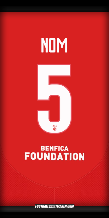 Maillot SL Benfica UCL 2024/2025 -  nom - 5